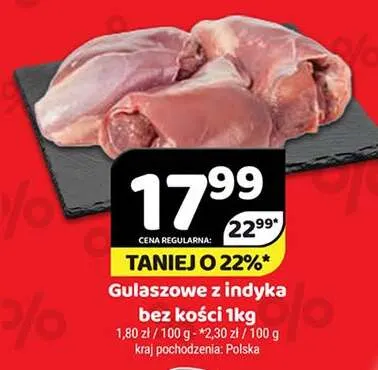 Gulaszowe z indyka bez kości promocja w Delfin