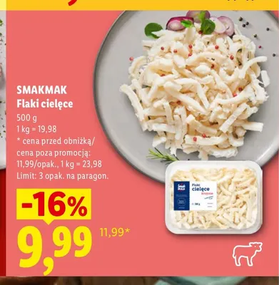 Flaki cielęce Smakmak promocja w Lidl