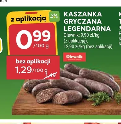 Kaszanka gryczana legendarna Olewnik promocja w Stokrotka