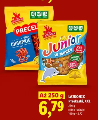 Przekąski XXL różne rodzaje promocja w Lidl