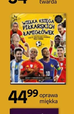 Książka Wielka księga piłkarskich łamigłówek oprawa miękka promocja w Empik