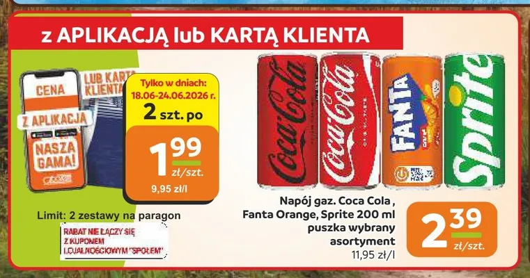 Napój gazowany Sprite promocja w Społem Częstochowa