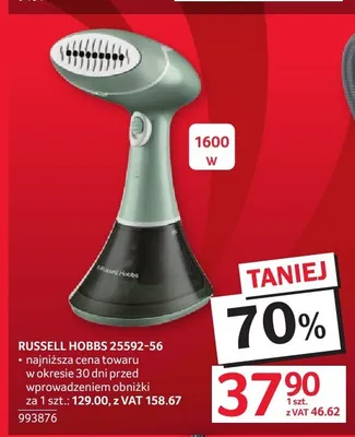 Parownica RUSSELL HOBBS 25592-56 1600W promocja w Selgros