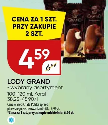 Lody Grand Koral promocja w Chata Polska
