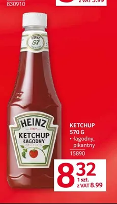 Ketchup łagodny Heinz promocja w Selgros