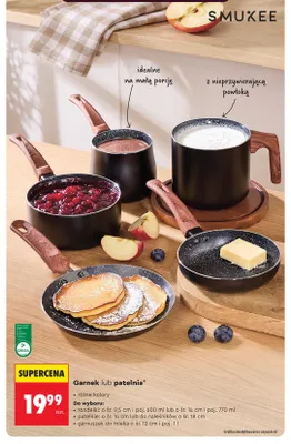 Patelnia do naleśników Smukee 18 cm promocja w Biedronka
