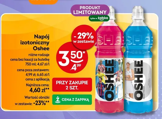 Napój izotoniczny różne rodzaje promocja w Żabka