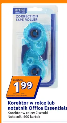 Korektor w rolce Office Essentials 2-pak promocja w Action