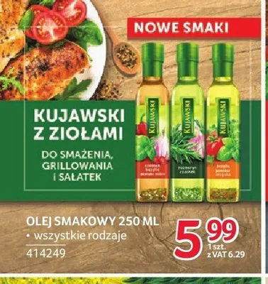 Olej smakowy Kujawski z ziołami promocja w Selgros