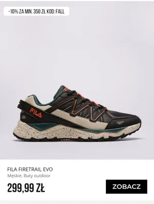 Buty outdoor męskie Fila Firetrail Evo promocja w Sizeer