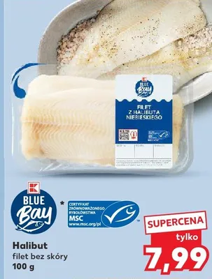 Halibut filet bez skóry promocja w Kaufland