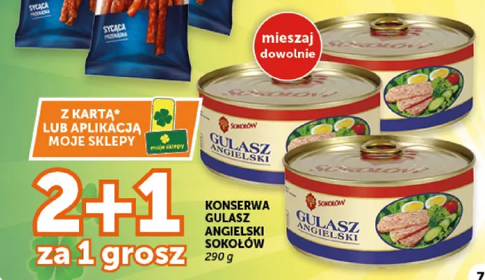 Konserwa Gulasz Angielski Sokołów promocja w ABC