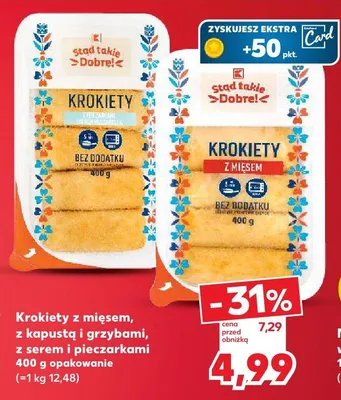 Krokiety z kapustą i grzybami promocja w Kaufland