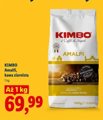 Kawa ziarnista Kimbo Amalfi promocja w Lidl