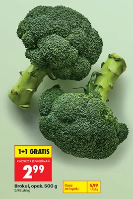 Brokuł promocja w Biedronka