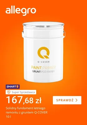 Grunt pod farby Q-COVER Paint Primer promocja w Allegro