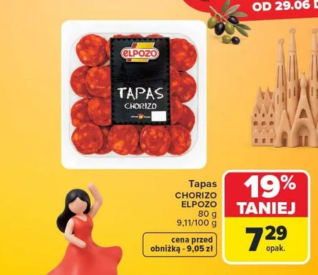 Tapas Chorizo ElPozo promocja w Carrefour
