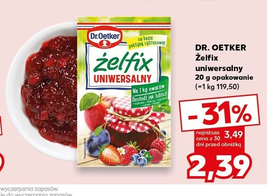 Żelfix uniwersalny Dr. Oetker promocja w Kaufland