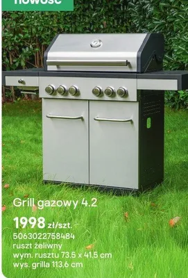 Grill gazowy 4.2 promocja w Castorama