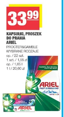 Proszek do prania Ariel Fast Dissolving promocja w SPAR