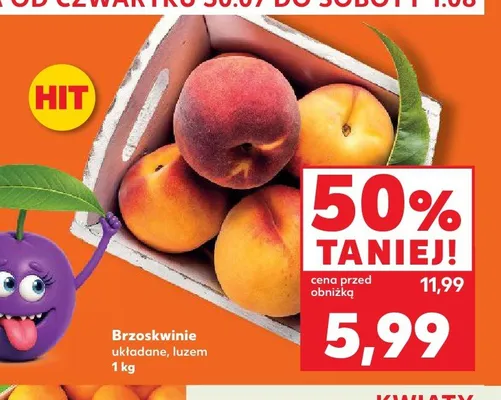 Brzoskwinie promocja w Kaufland