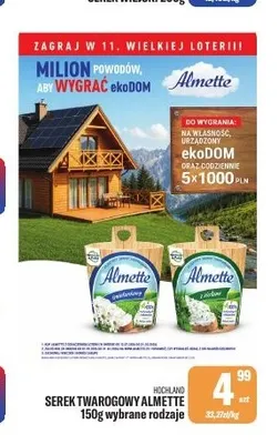 Serek twarogowy Almette Hochland promocja w Tomi Markt