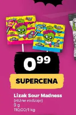 Lizak Sour Madness promocja w Netto