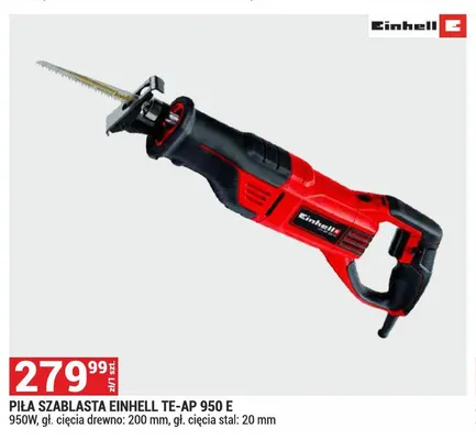 Piła szablasta Einhell TE-AP 950 E promocja w Merkury Market