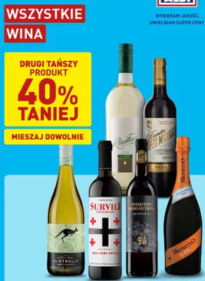 Wino Riesling Feinherb promocja w Aldi