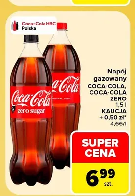 Napój gazowany Coca-Cola Zero promocja w Carrefour Market