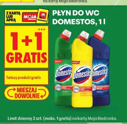 Płyn do WC Domestos promocja w Biedronka