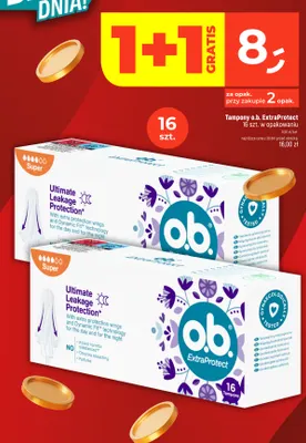 Tampony o.b. ExtraProtect Super promocja w Dealz