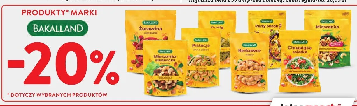 Produkty Bakalland wybrane promocja w Intermarche