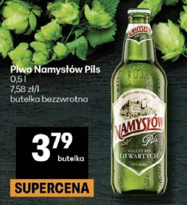 Piwo Namysłów Pils promocja w Delikatesy Centrum