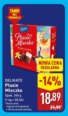 Ptasie Mleczko E.Wedel promocja w Aldi