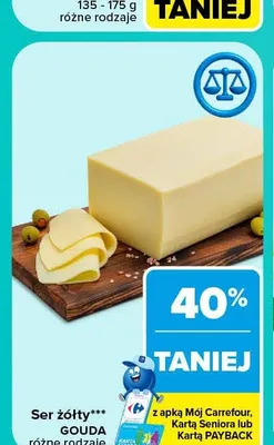Ser żółty gouda promocja w Carrefour Market