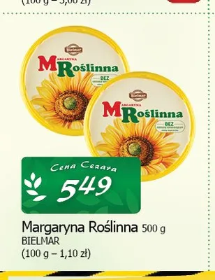 Margaryna Roślinna Bielmar promocja w CEZAR Delikatesy