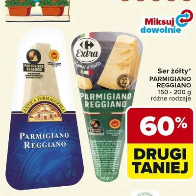 Ser żółty Parmigiano Reggiano promocja w Carrefour