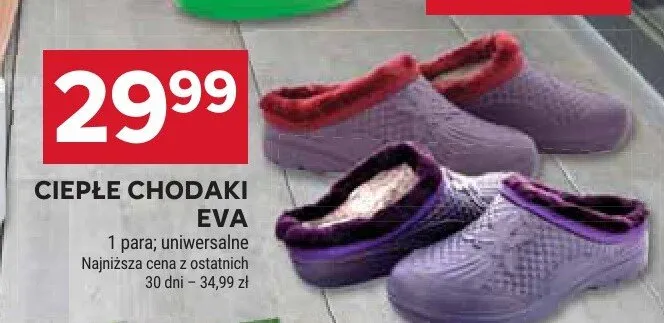 Ciepłe chodaki eva promocja w Stokrotka