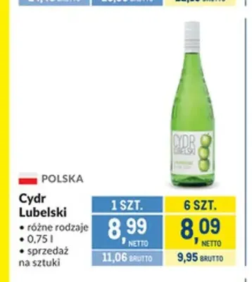 Cydr Lubelski promocja w Makro