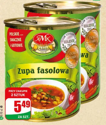 Zupa fasolowa Yabra promocja w Dino