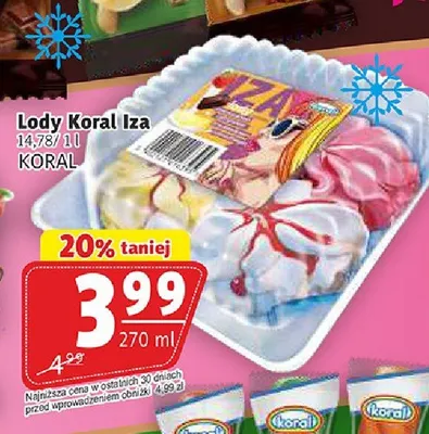 Lody Koral Iza promocja w Prim Market