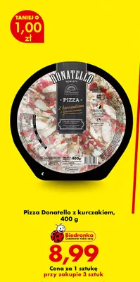 Pizza Donatello z kurczakiem promocja w Biedronka
