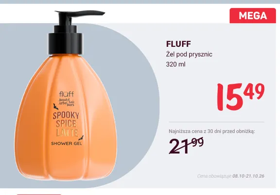Żel pod prysznic Fluff promocja w Rossmann