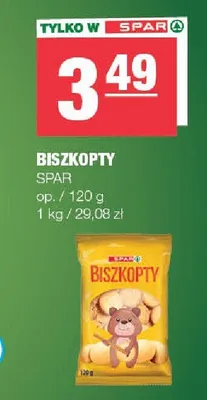 Biszkopty SPAR promocja w SPAR
