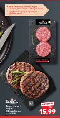 Burger wołowy Angus K-Favourites promocja w Kaufland