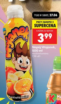 Napój Wojanek multiwitamina promocja w Biedronka