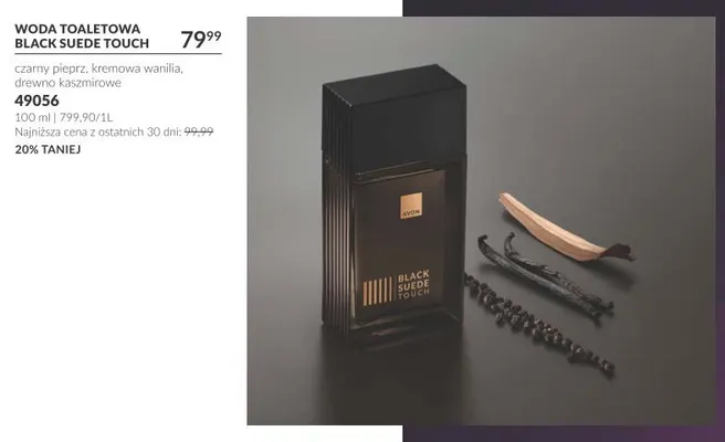 Woda toaletowa Black Suede Touch Avon promocja w AVON