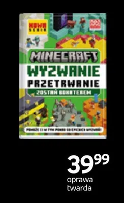 Książka Minecraft Wyzwanie przetrwanie oprawa twarda promocja w Empik