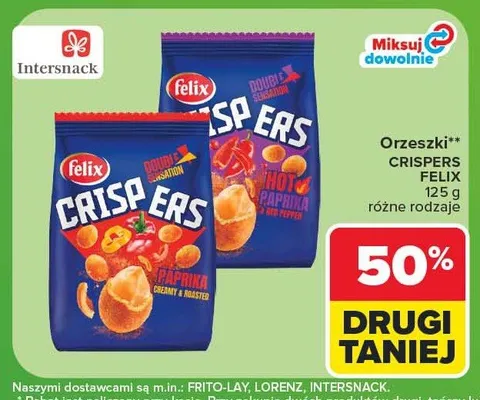 Orzeszki Felix Crispers Hot Paprika promocja w Carrefour